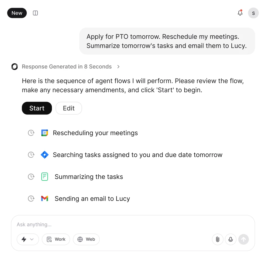 AI For Work HR Product Screen